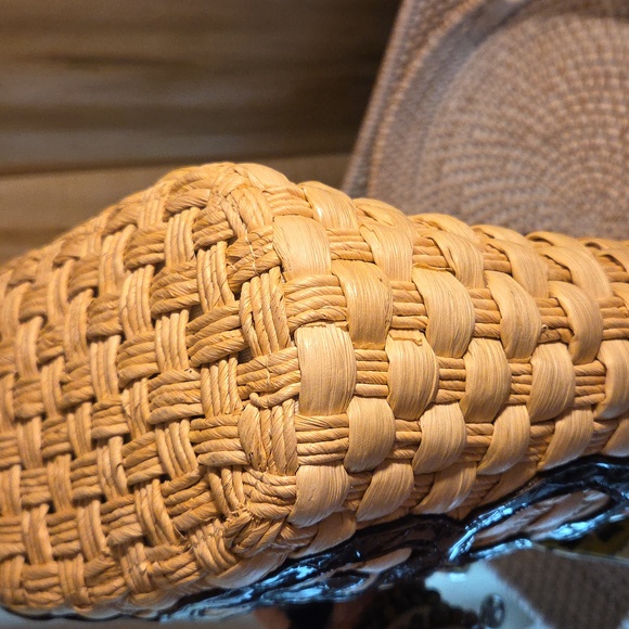 Brighton Beige and  Brown Woven Tote - Picture 6 of 6